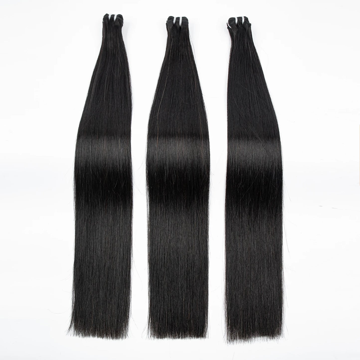 16A Double Drawn Bone Straight Raw Vietnamese Human Hair Bundles 24 26inch 100% Unprocessed Raw Virgin Hair Extensions for Women