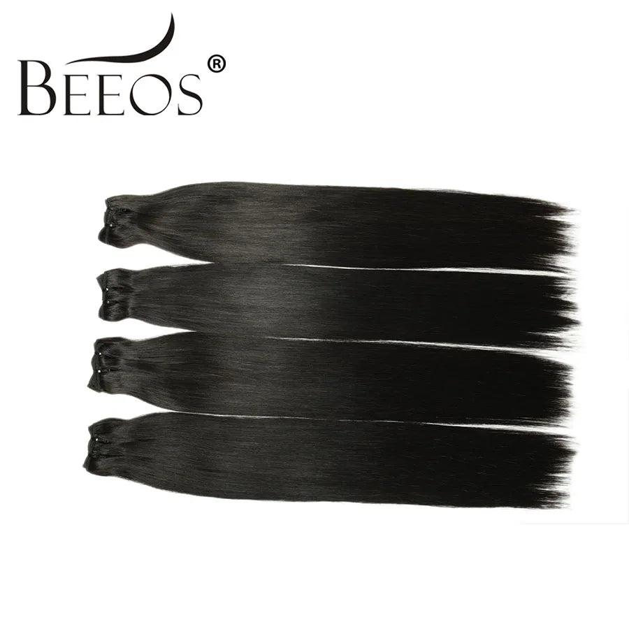 Raw Hair 28 30 Inch Silky Straight Bundles Double Weft Hair Extension Human Hair Virgin Brazilian Remy Weave Bundles 1/3 Pieces