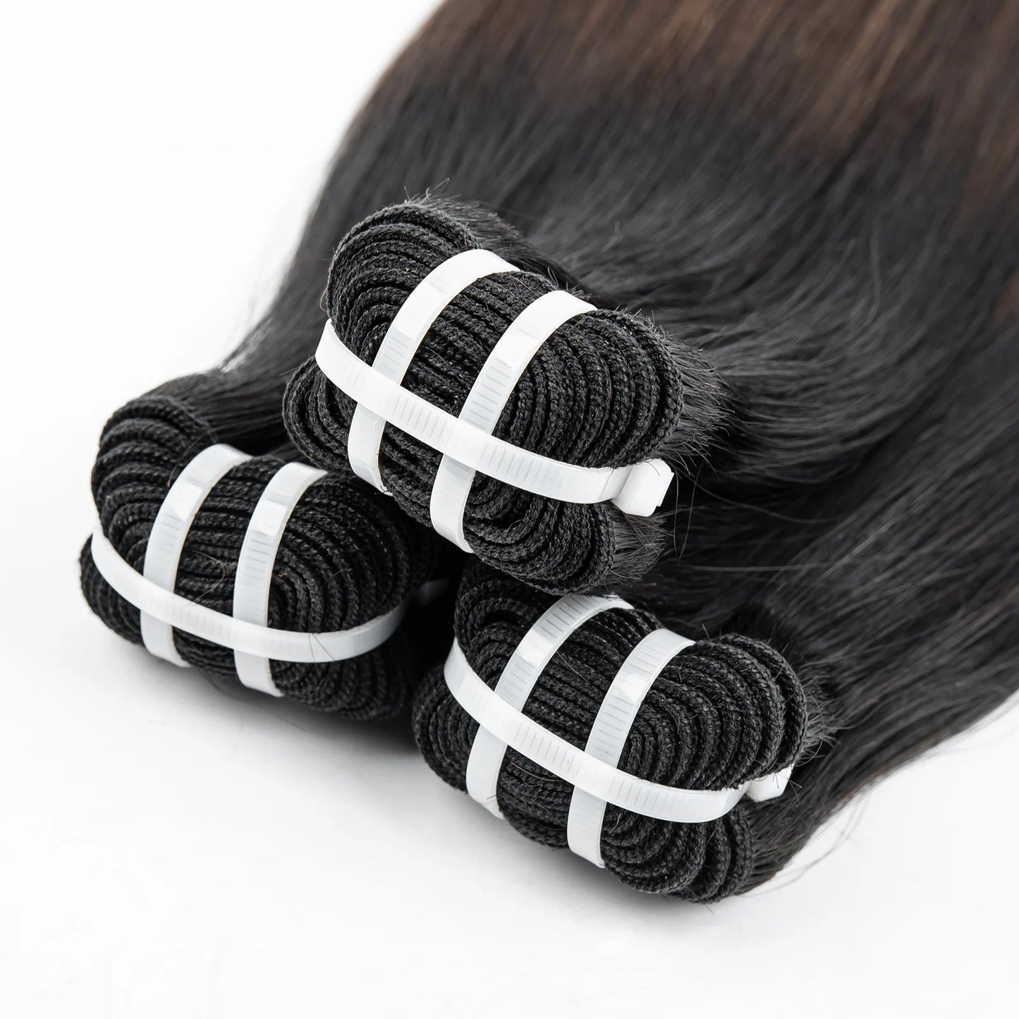 16A Bone Straight Super Double Drawn Raw Vietnamese Human Hair Bundles 1BT4 Ombre 100% Unprocessed Virgin Hair Extensions