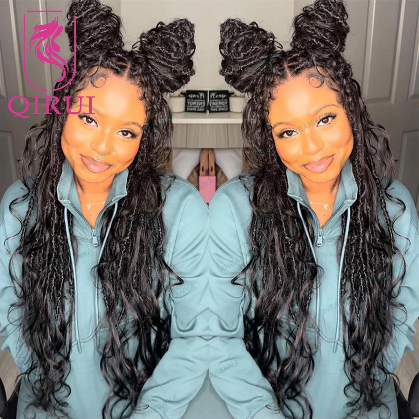 Body Wave Pre Looped Crochet Boho Locs With Human Hair Curls Knotless Braid Goddess Locs Crochet Hair With Human Hair Curly Ends