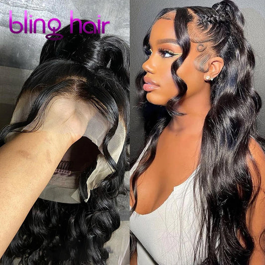 180% Body Wave Lace Front Wigs 360 Lace Wigs HD Lace 13x6 Brazilian Wigs For Women PrePlucked 13x4 Lace Frontal Human Hair Wigs