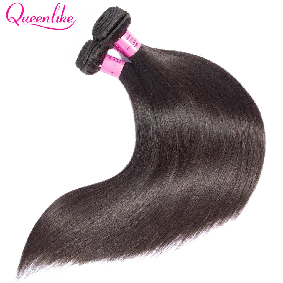 30 40inch Straight Human Hair Bundles with 5x5/6x6 Closure Brazilian Raw Bundles 100%Human Hair 13x4 Frontal Closure And Bundles