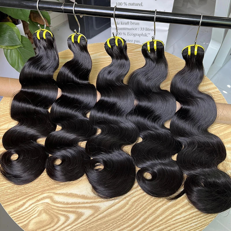 15A Grade Super Double Drawn Body Wave Bundles Human Hair Unprocessed Raw Hair Weave Bundles Human Hair Curly Vietnamese Hair