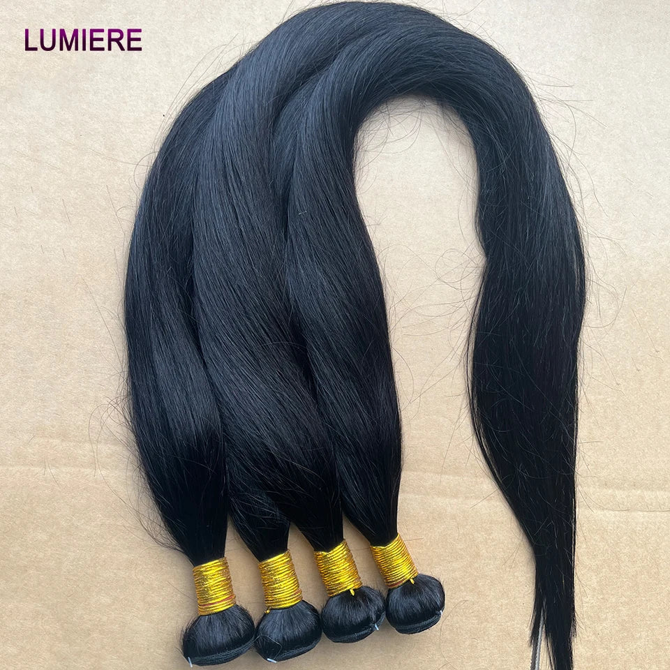 Raw Indian Bone Straight Bundles with HD Transparent Lace Closure 5x5 6x6 Frontal And Bundles 30 40 Inche Human Hair Double Weft