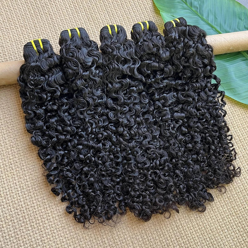 14A Grade Burmese Curly Raw virgin Hair Bundles Thick Unprocessed 100% Human Hair Extensions Bouncy Curly Hair Bundles Full Head