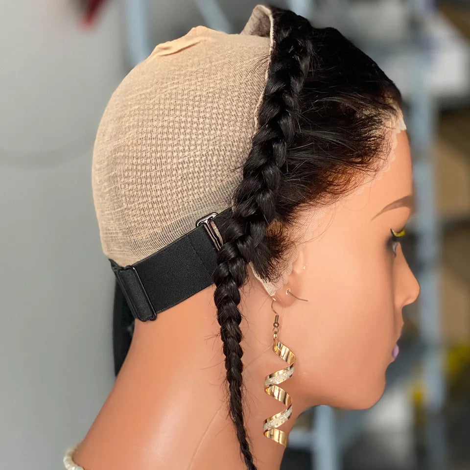 Top Grade 12 Inch Ear To Ear Braided Hairpiece Bleached Knot Full 13x4 Lace Frontal Human Hair Extension Unprocessed Virgin Hair
