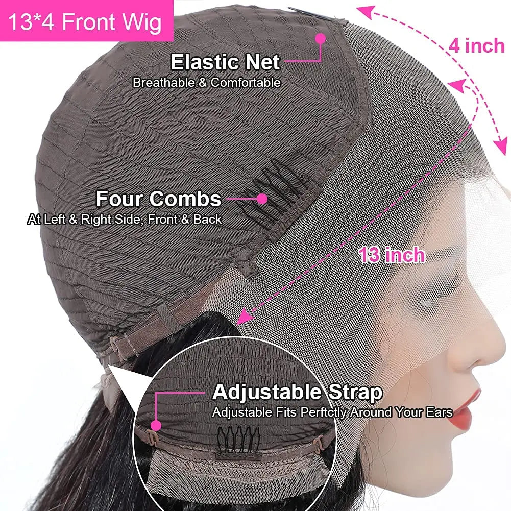180% Body Wave Lace Front Wigs 360 Lace Wigs HD Lace 13x6 Brazilian Wigs For Women PrePlucked 13x4 Lace Frontal Human Hair Wigs