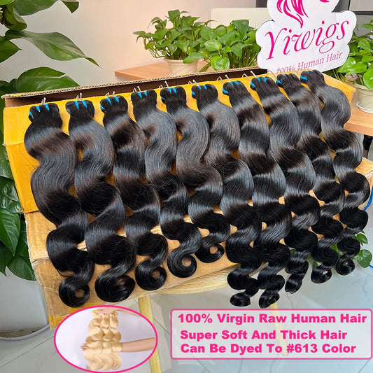 Yiwigs 15A Grade Body Wave 100% Raw Virgin Human Hair Bundles Unprocessed Vietnamese Hair Weave Extensions For Women