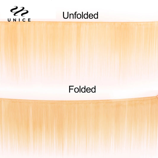 UNice Hair 613 Blonde Straight Hair Human Hair Bundles 1/3/4 PCS Deal Sew In Bundles Quick Weaves