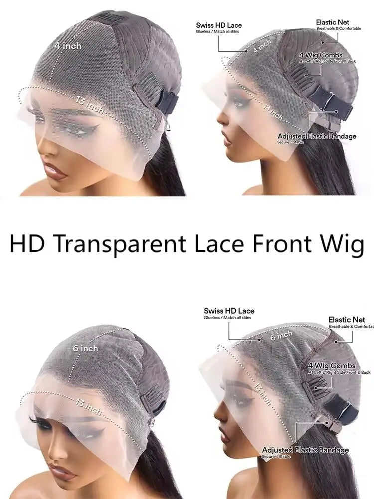 Burmese Curly Human Hair Wigs 12A Vietnamese Hair 13X6 Hd Transparent Lace Front Wig Vietnamese Raw Human Hair 200% Density