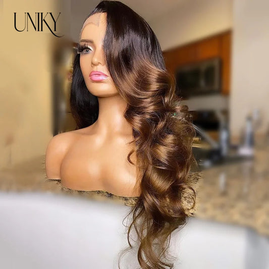 Ombre Lace Front Wig Human Hair Wigs For Women Brazilian Body Wave Lace Front Wig 13X4 Blonde Lace Frontal Wig On Sale Clearance