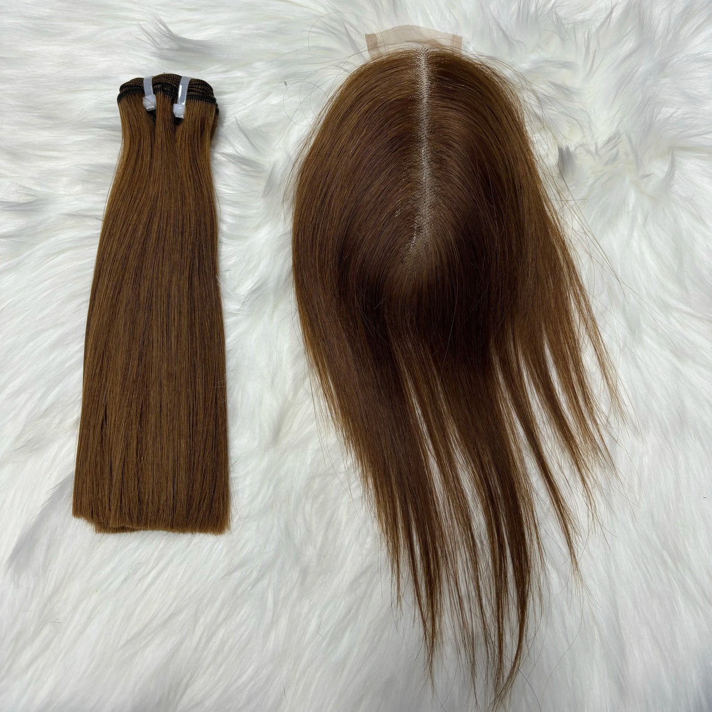 2X6 Lace Frontal Colored Vietnamese Human Hair Bundles and Closure Double Drawn Ombre Color Remy Human Hair Extensions