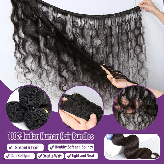Bundles Brazilian Hair Body Wave Weave Bundles Human Hair 30 Inch Bundles Natural Black Hair Extensions 1 3 4 Bundles Pieces