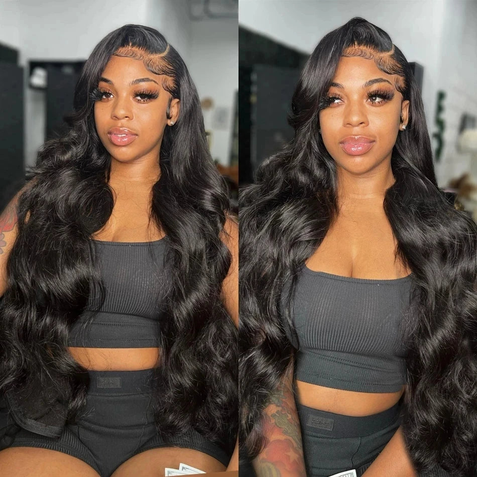 30 32 Inch Body Wave 3 4 Bundles Brazilian Unprocessed Human Hair Bundles 100% Loose Wavy Doule Drawn Bundles Weave Extensions