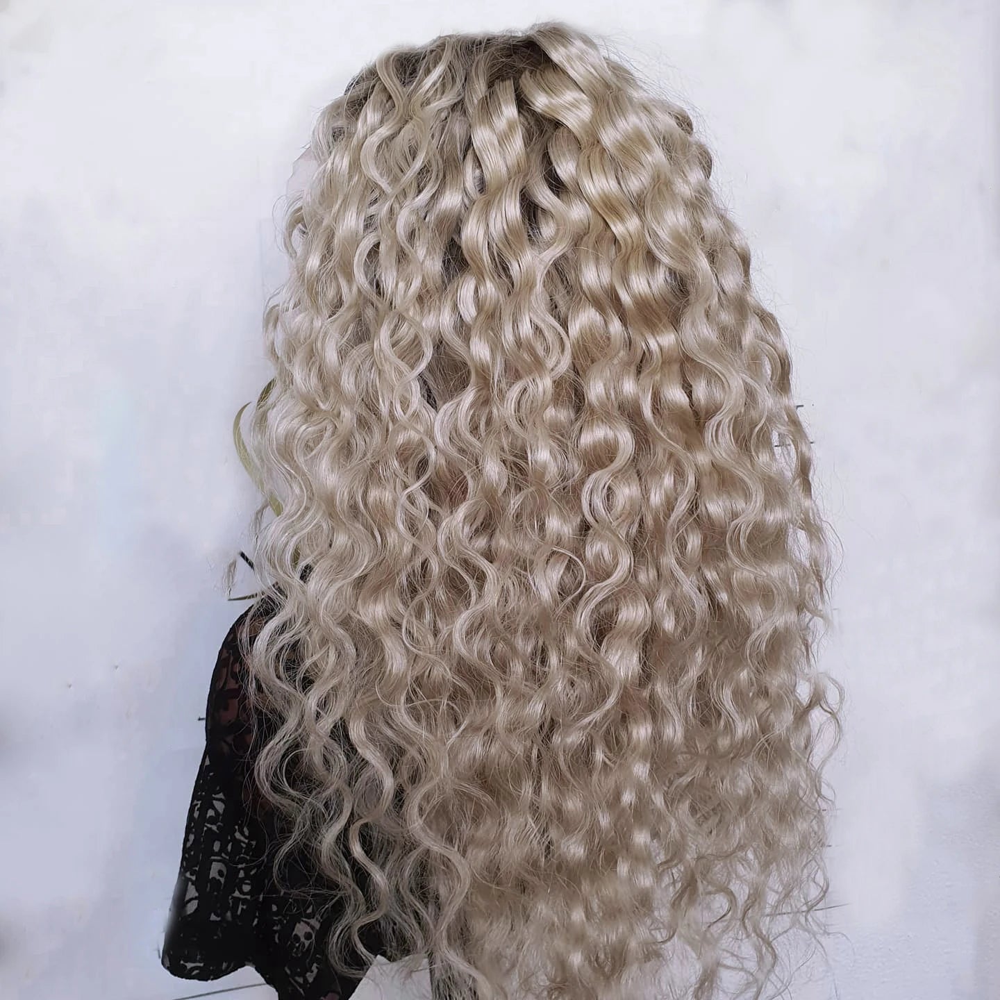 Charisma Ombre Lace Front Wigs Synthetic Hair For Women Heat Resistant Fiber Brown Roots Synthetic Wigs Long Curly Wig