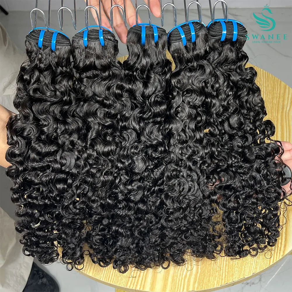 15A Burmese Curly 100% Human Hair Bundles Bouncy Curly Unprocessed Raw Virgin Hair Weave Extensions For Black Women
