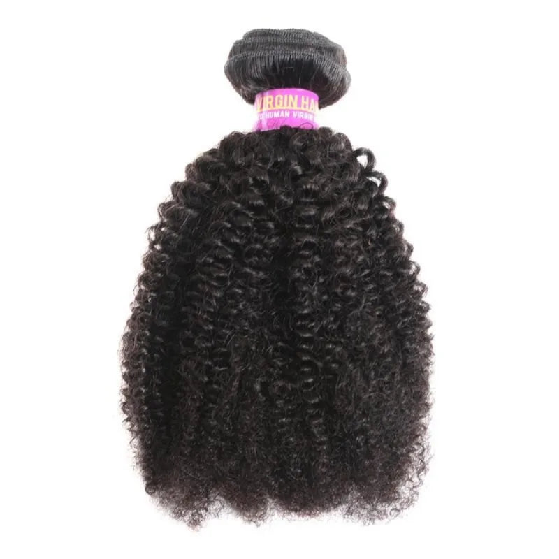 10A Explosion Song African Roll Afro Kinky Curly Real Hair Curtain Bundles One Piece Human Hair 8-22 Inches Natural Color