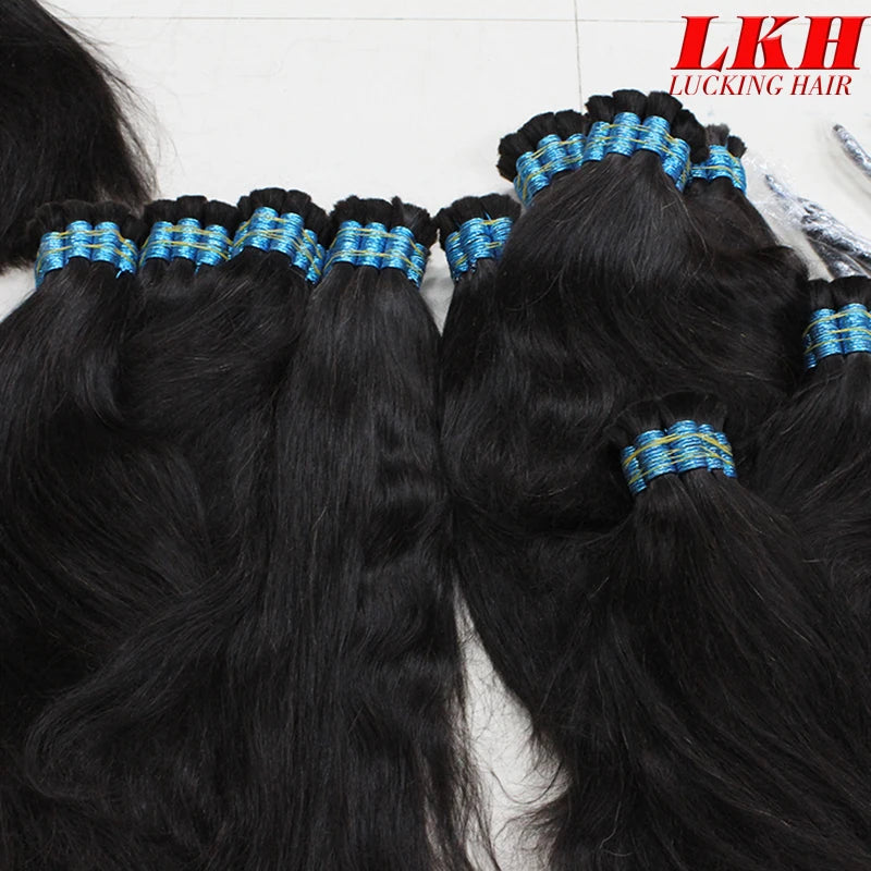 12A Raw Bulk Human Hair Deep Wave For Braiding Deep Wave Burmese Curly No Weft Brazilian Remy Hair Extensions Bundles 100 Grams