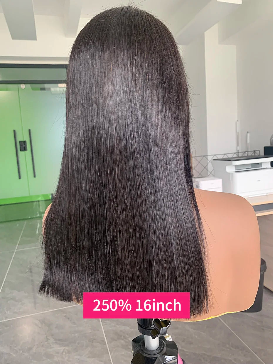 250% 10A Raw Vietnamese Transparent Lace Frontal Wig Human Hair 13x4 13x6 Bob Preplucked Bleached Knots Human Hair Wig for Women