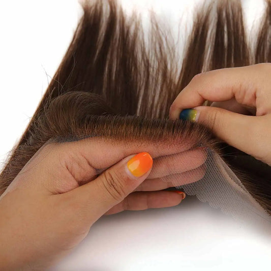 TUW20 Lace with Skin Women Frontal Hairline Topper for Thinning Hair Hair Patch For Women Receding Hairline Human Hair Toppers