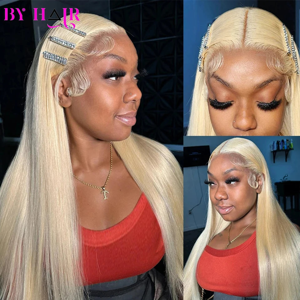 613 Blonde Human Hair Bundles 30 32 Inch Brazilian Remy Hair Weave Honey Blonde 1 3 4 Straight Bundles Wholesale Hair Extensions