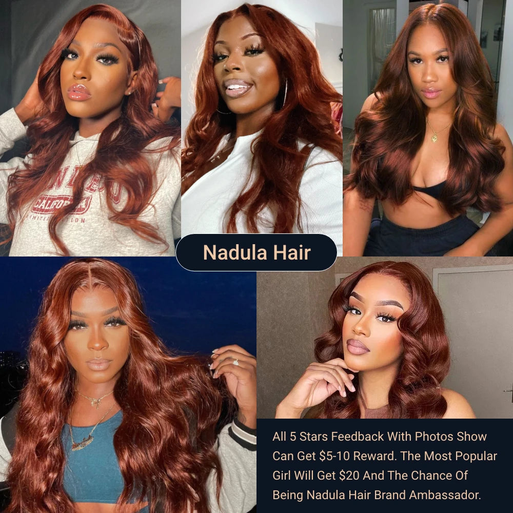 Nadula Hair 4x4 Swiss Lace Closure With Body Wave Bundle Brazilian Hair Bundles With Closure 33B Human Hair Bundles With Closure