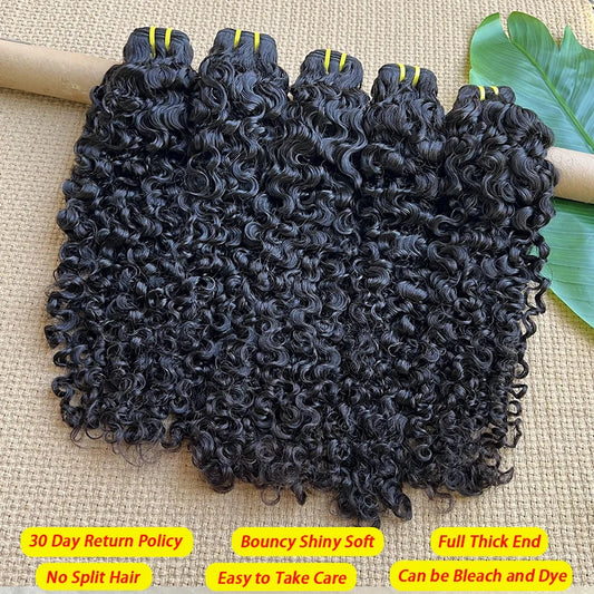14A Grade Burmese Curly Raw virgin Hair Bundles Thick Unprocessed 100% Human Hair Extensions Bouncy Curly Hair Bundles Full Head