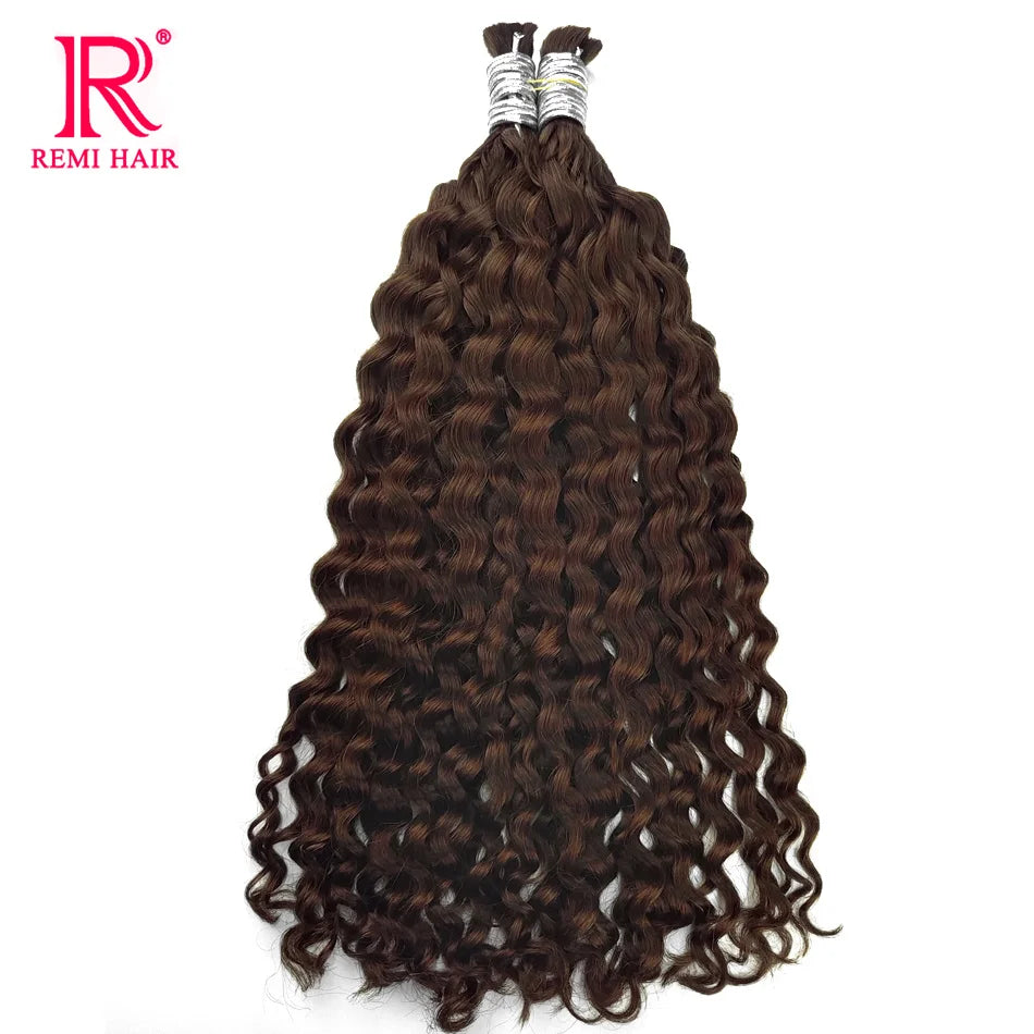 100% Human Hair Extensions for Braiding Natural Hair Weaving Loose Deep Beautiful Unprocessed Curly No Weft Vietnamese Hair Bulk