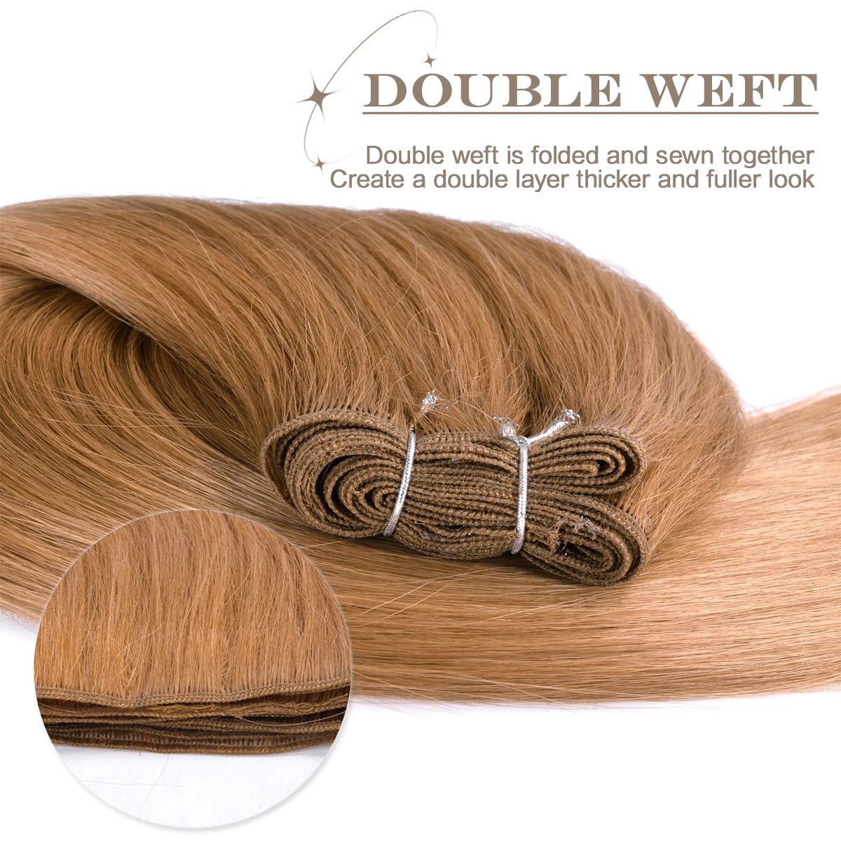 26Inch Synthetic Straight Hair Weave Hair Bundles 150g Natural Long Hair Extensions Yaki Straight Hair Weaving For Women Fake