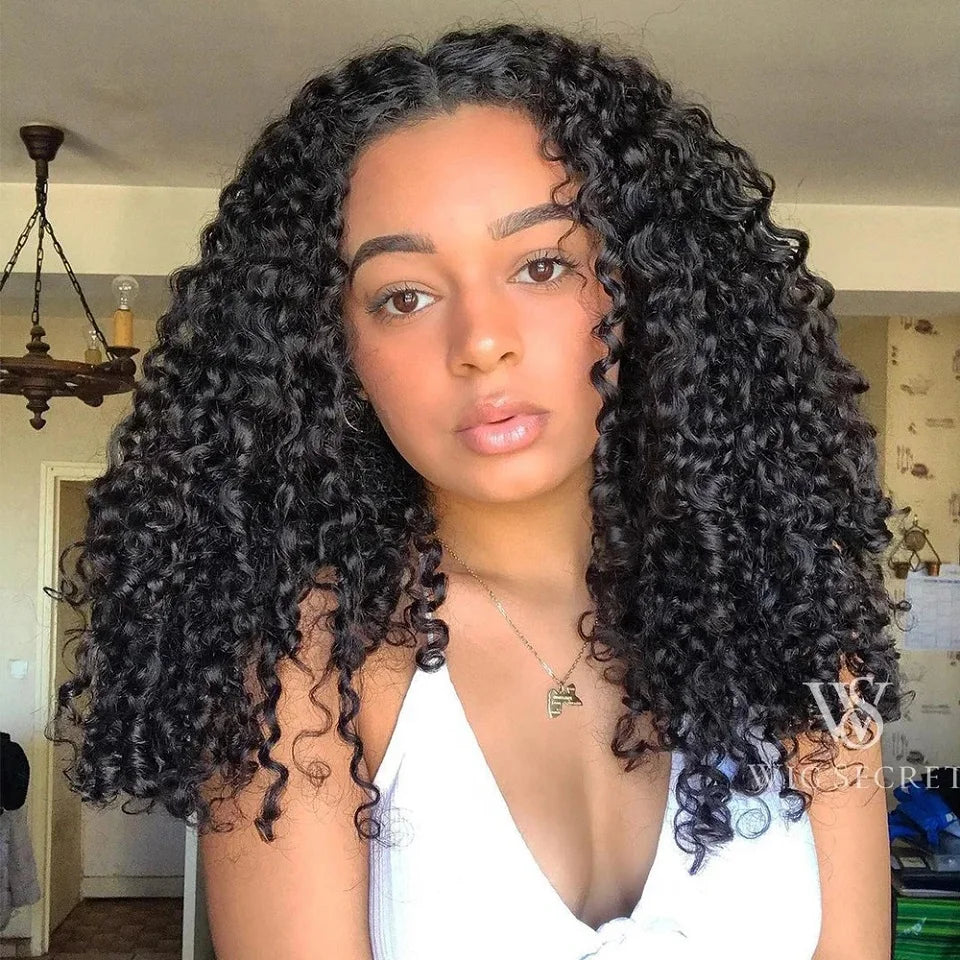 14-24Inches Pixie Bouncy Afro Kinky Curly Human Hair 3/4 Bundles Deal 100% Virgin Raw Hair Extension Double Drawn Wholesale 15A