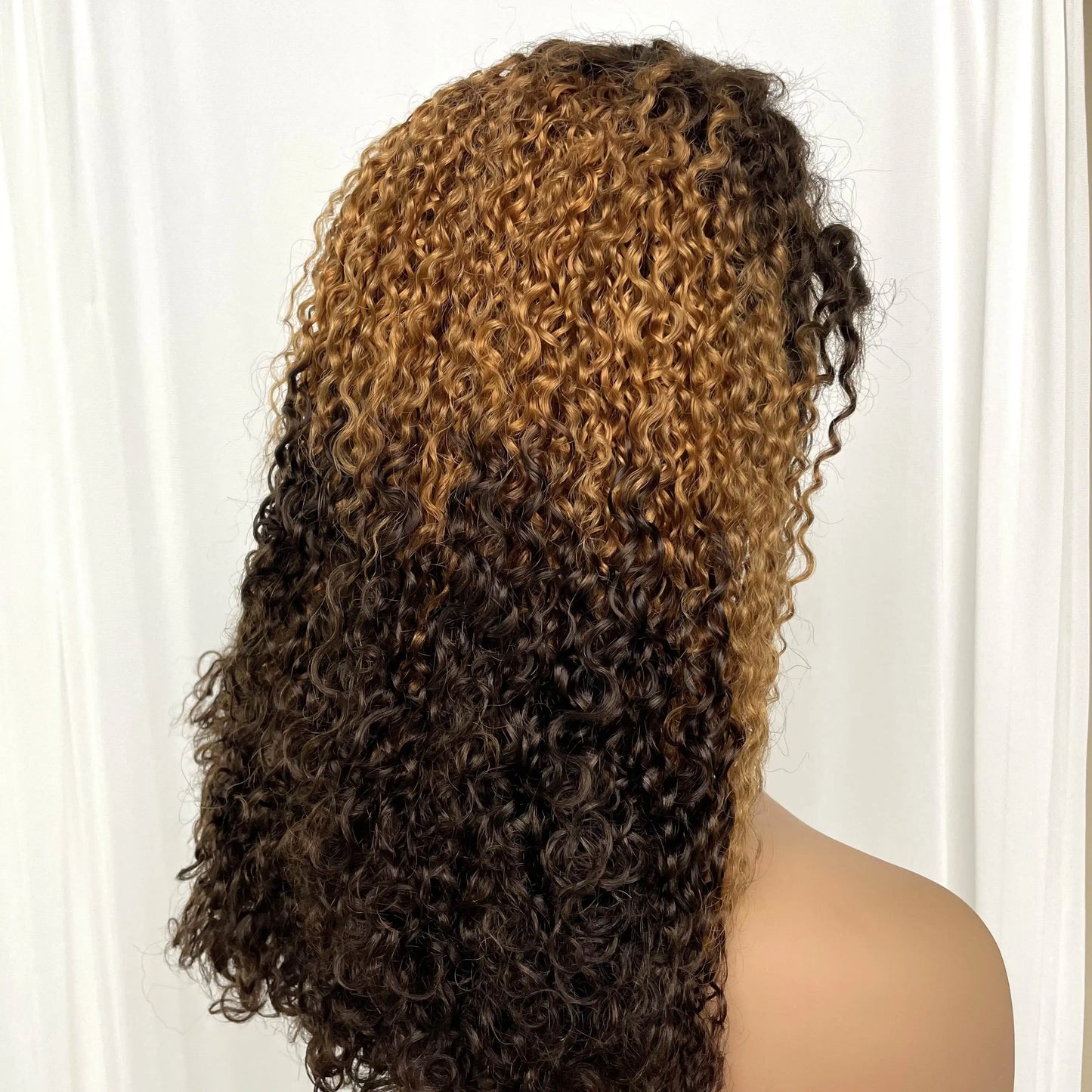350% Density 13x4 Lace Frontal Pixie Curly Human Hair Wigs 12A Colored Water Wave Raw Burmese Bouncy Curly Hair Wigs for Women
