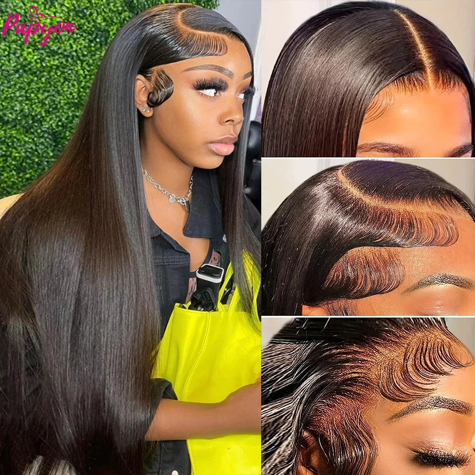 Straight Human Hair Bundles With Closure 6x6 Transparent Lace Closure Frontal Raw Human Hair Weave Bundles with Closure