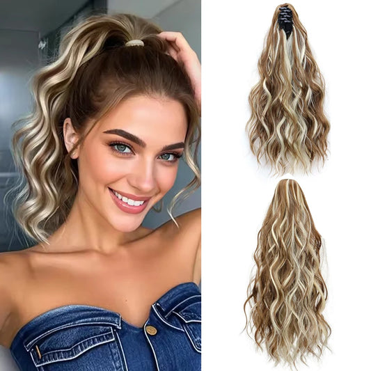 14inch Synthetic Women's Wavy Claw-Clip Ponytail Extension Easy-to-Wear Versatile Style for Instant Beauty For Women