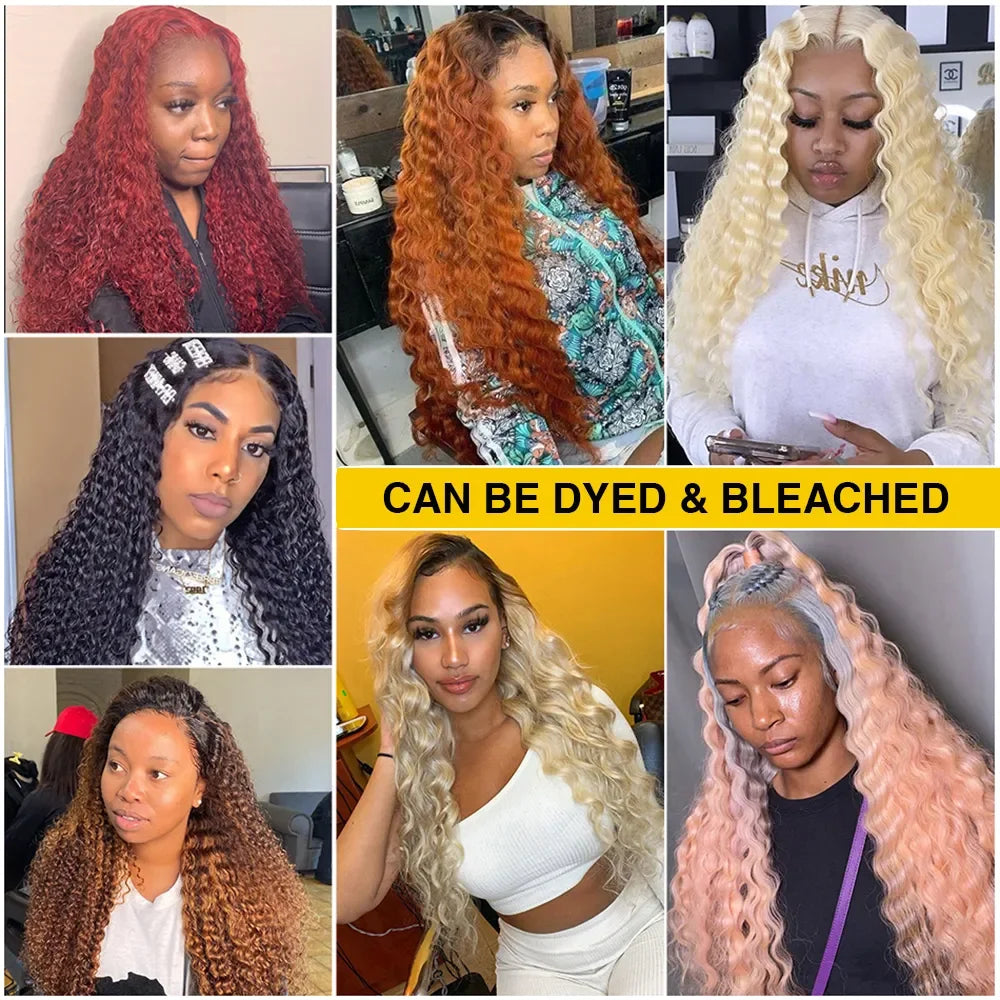 250% 30-36inch Body Wave 13x6 Hd Frontal Human Hair Pre-plucked Lace Brazilian Remy 13x4 Front Wig 4x4 Closure With Hd Full Lace