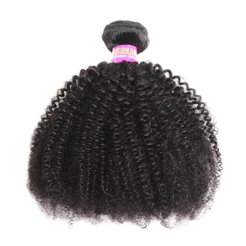 10A Explosion Song African Roll Afro Kinky Curly Real Hair Curtain Bundles One Piece Human Hair 8-22 Inches Natural Color