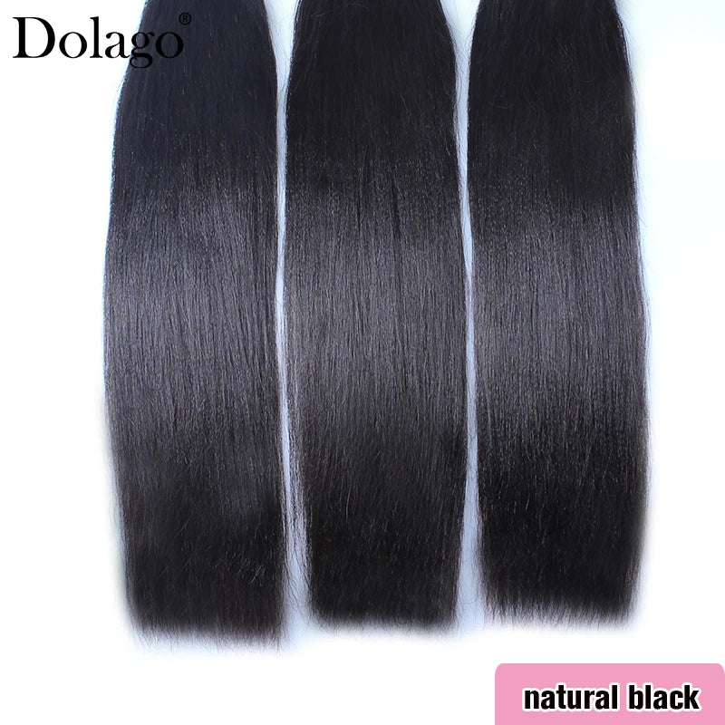 Double Drawn Hair Bundles Vietnamese Light Yaki Straight Hair Bundles 100% Human Hair Extensions Raw Hair 3 4 Bundles Weaving