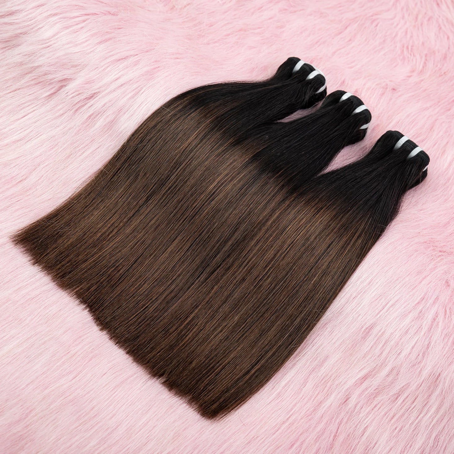 V Beauty Raw Hair Bundles Double Weft Virgin Human Hair Honey Color Bone Straight Unprocessed 16A Grade Double Drawn Extensions