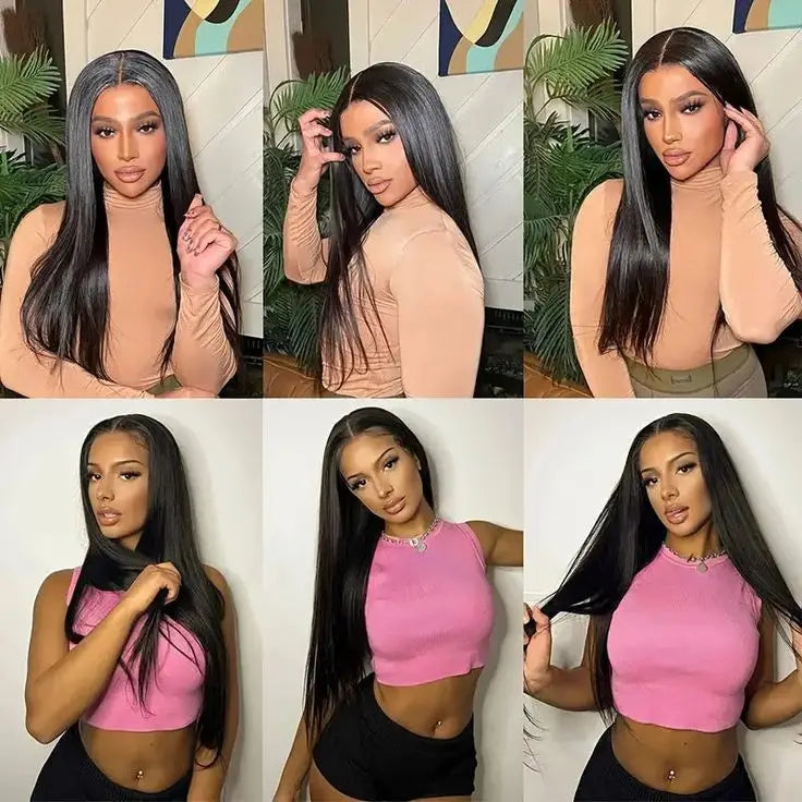 Human Hair Bundles Natural Human Hair Weave Brazilian Hair Extensions Bone Straight  26 28 30Inch 1/3/4 Bundles 50g Double Weft
