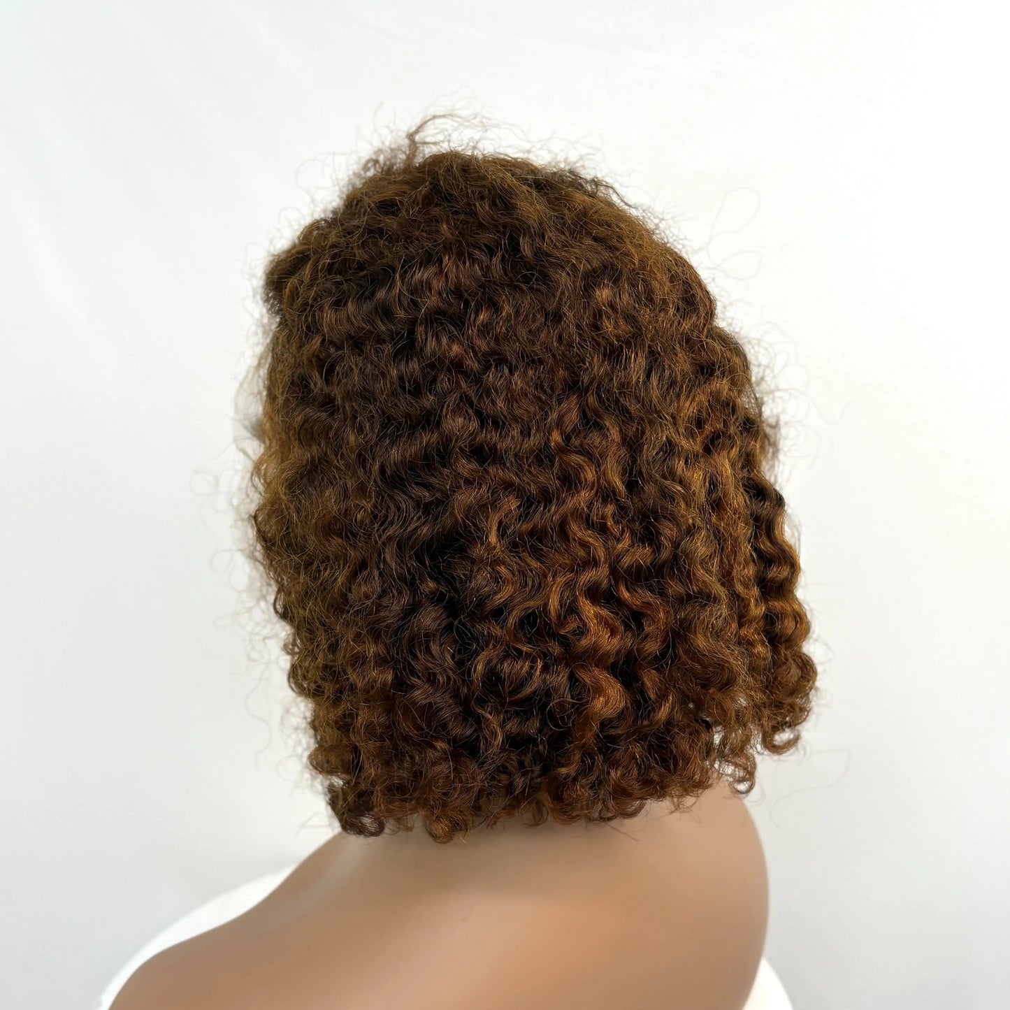250% Density 4/30/4 Higjlight Ombre Short Water Wave Bob Wig Human Hair Wigs 13x4  Lace Frontal Deep Wave Curly Wig for Women