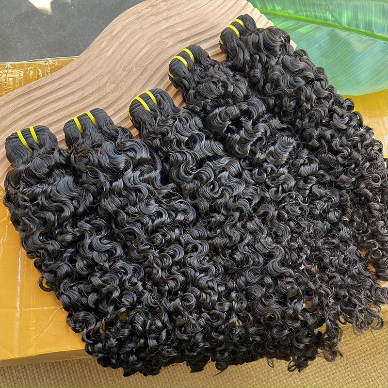 14A Grade Burmese Curly Raw virgin Hair Bundles Thick Unprocessed 100% Human Hair Extensions Bouncy Curly Hair Bundles Full Head