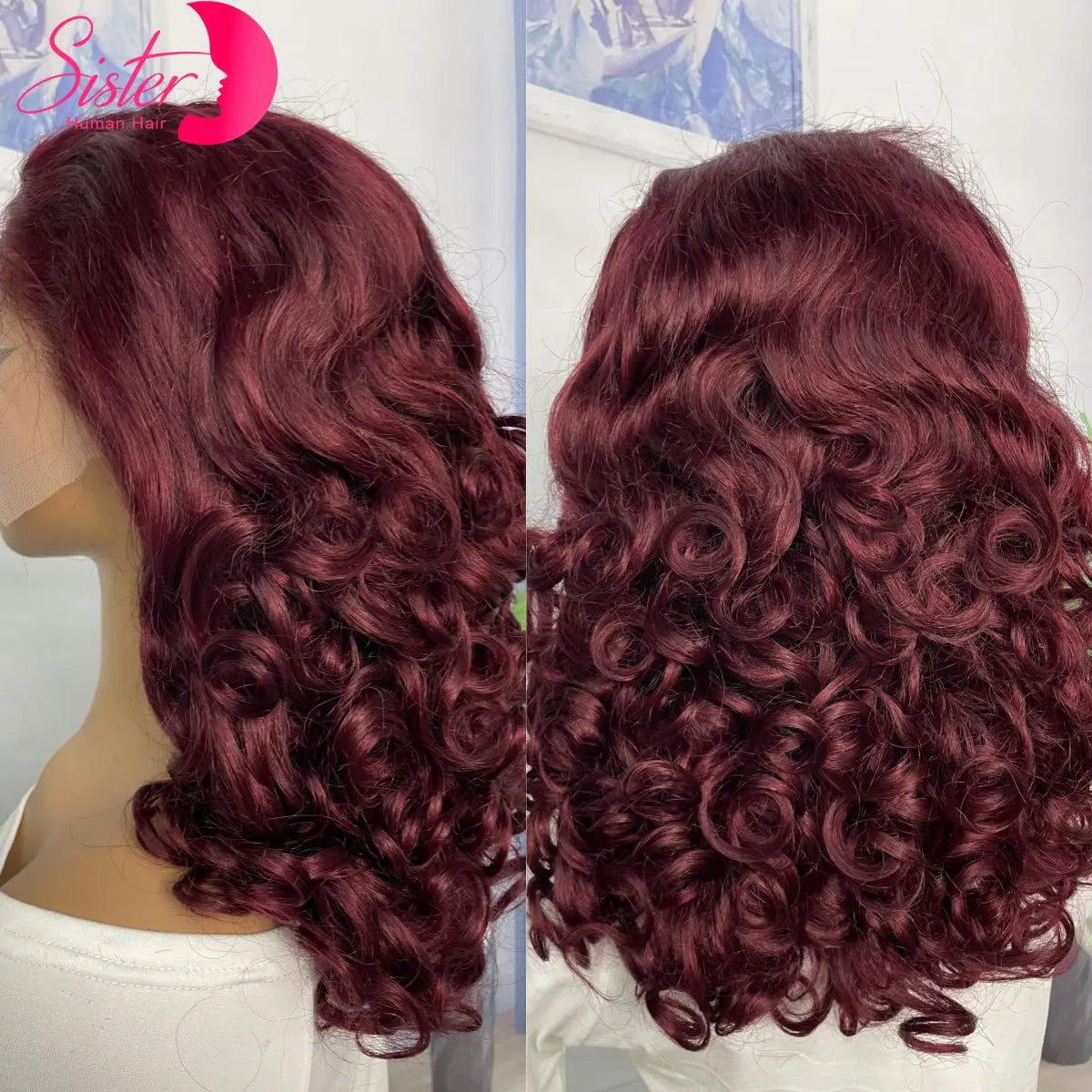 12A Double Drawn 350# Ginger Orange Spring Bouncy Curly Human Hair Wigs 13x4 Lace Frontal Curly Hair Wigs 250% Density for Women