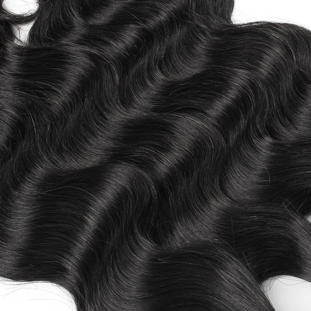 Clearance 100g Human Hair Weave Bundles Extension Black Color Body Wave Loose Deep Straight Style Bobbi