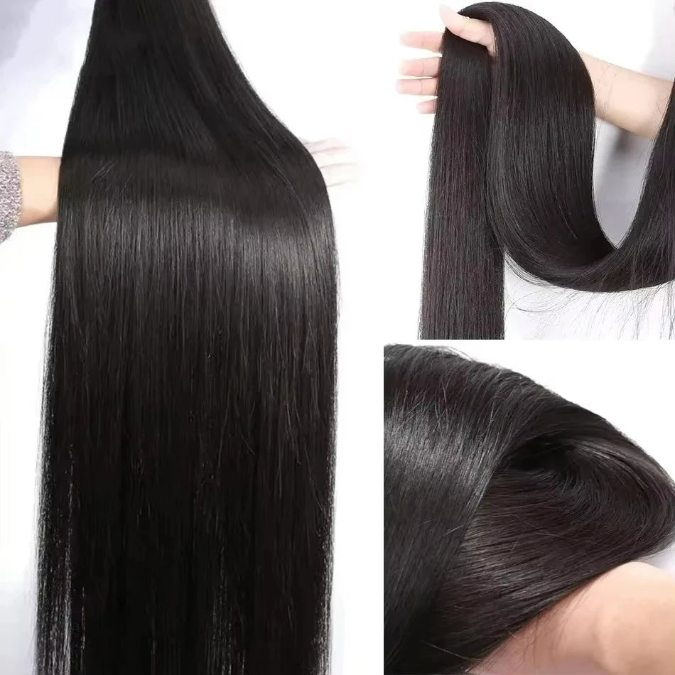 30 40 Inch Bone Straight Bundles Human Hair Bundle Unprocessed Hair 3 4 Bundle 100% Brazilian Human Hair Straight Hair Extension