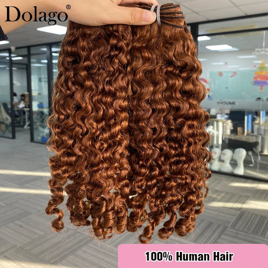 Colored Hair Bundles Burmese Curly Raw Hair Chocolate Brown Bundles Human Hair Vietnamese 100% Human Hair Extensions 3 Deals