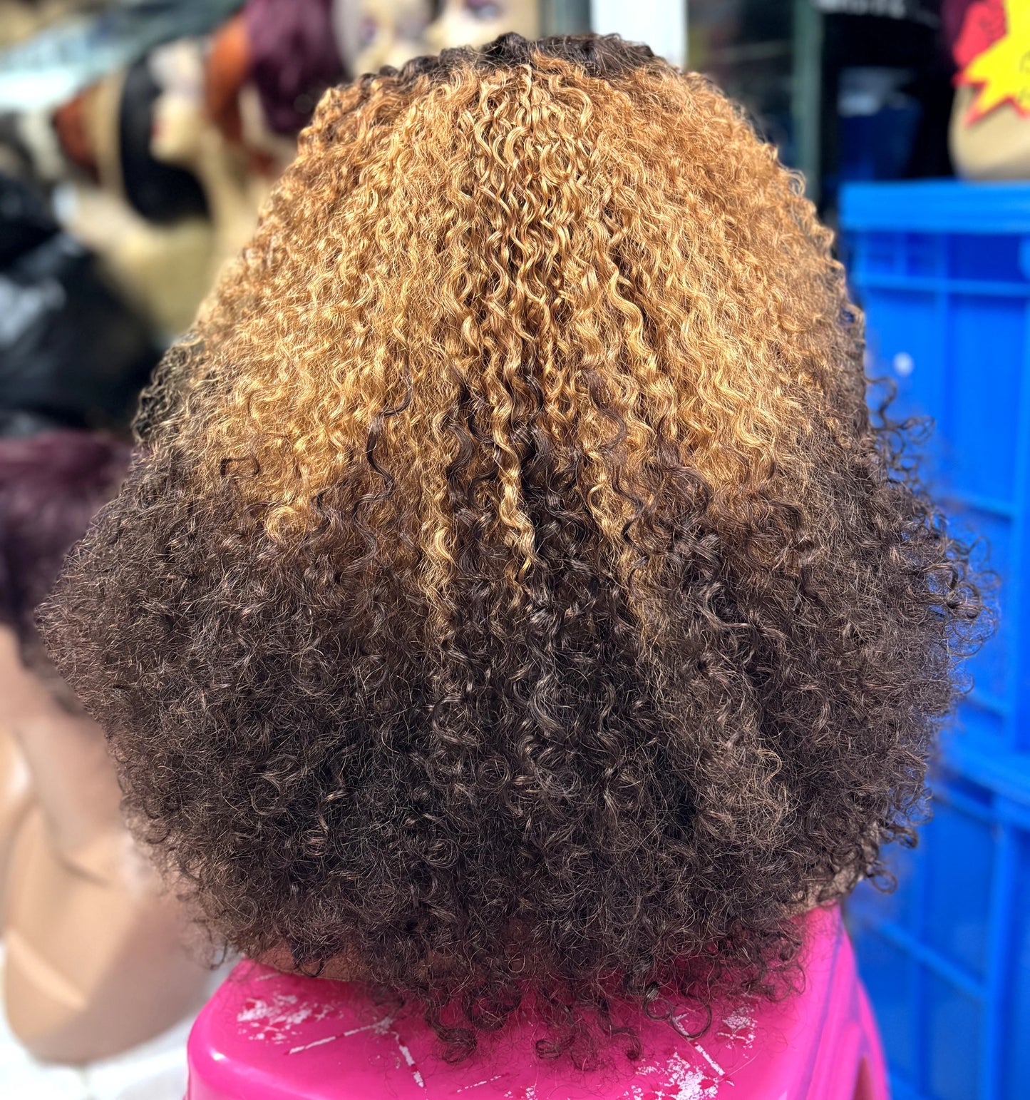 350% Density 13x4 Lace Frontal Pixie Curly Human Hair Wigs 12A Colored Water Wave Raw Burmese Bouncy Curly Hair Wigs for Women