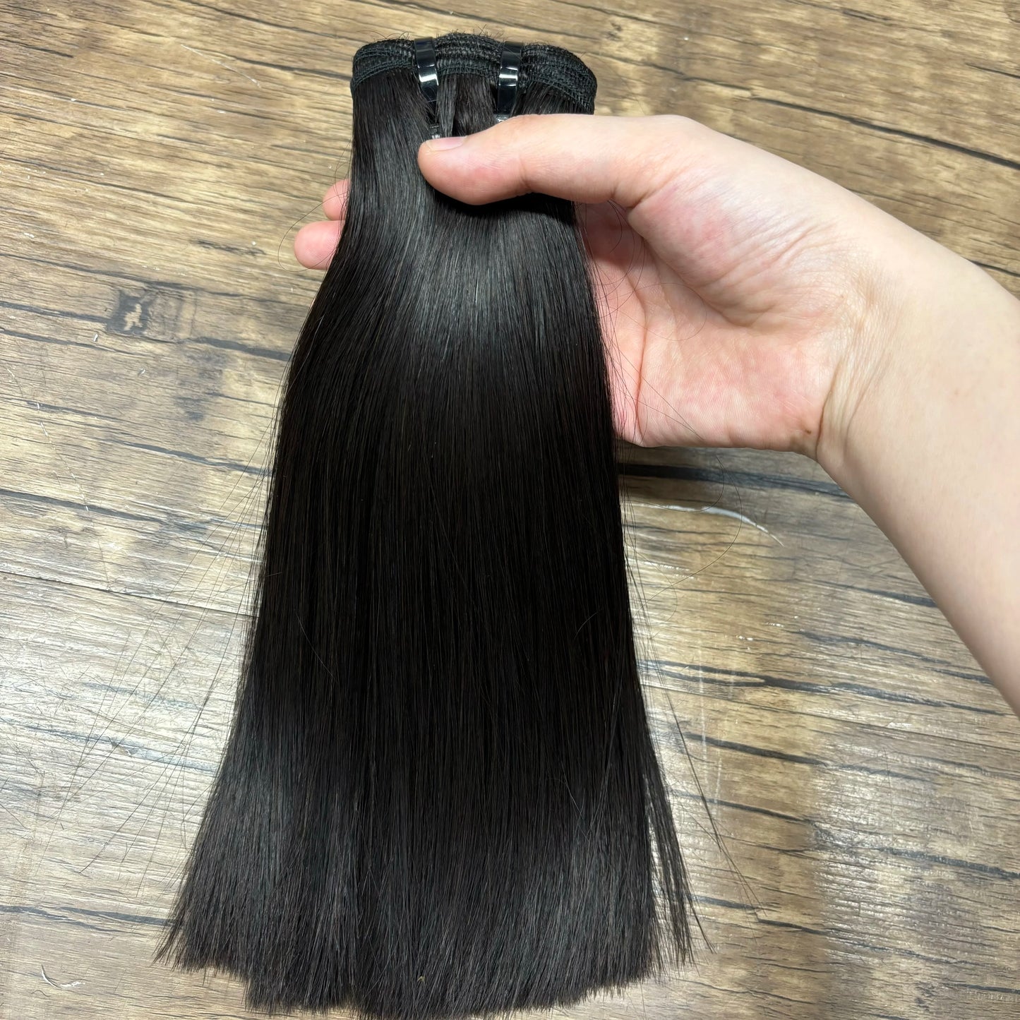 2X6 Lace Frontal Colored Vietnamese Human Hair Bundles and Closure Double Drawn Ombre Color Remy Human Hair Extensions