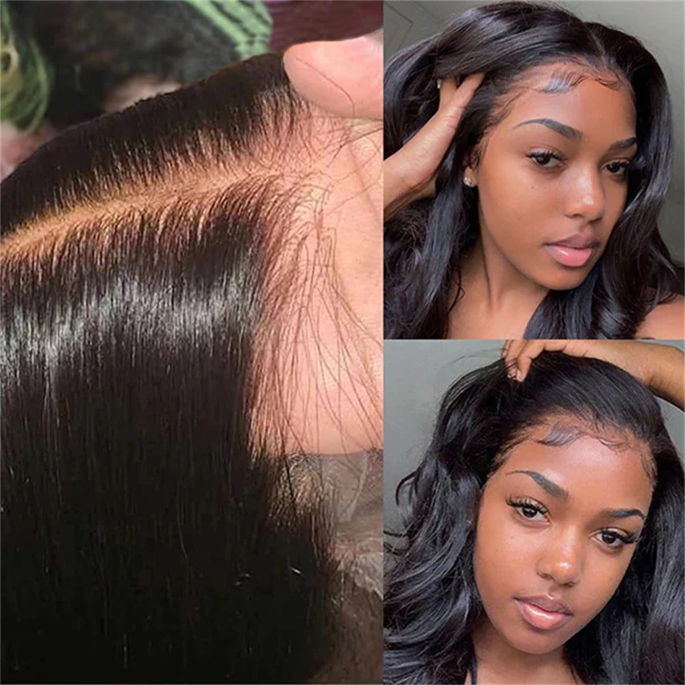 Straight Bundles with Frontal Brazilian 100% Virgin Human Hair 3 Bundles with 13x4 Lace Frontal Brown 4 Color Straight 3 Bundles