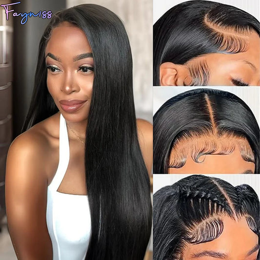 13x6 Lace Frontal Wigs Human Hair For Women Pre Plucked Straight Human Hair Wig 13X4 Lace Front Human Hair Wig For Women