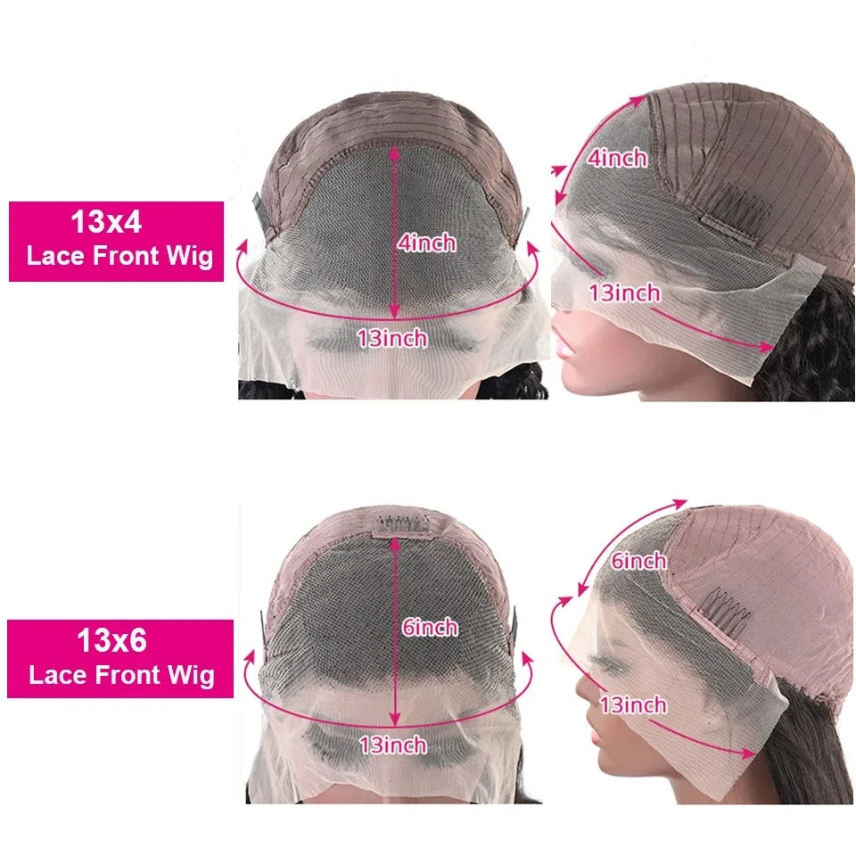 30 32inch Straight Lace Front Human Hair Wig 13x4 13X6 Transparent Lace Frontal Wig Brazilian 5x5 Closure Cheaper Wigs For Women