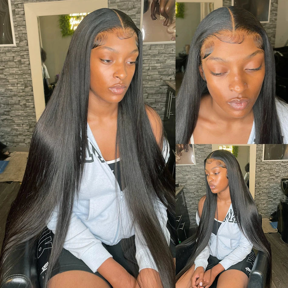 13x4 13x6 HD Lace Front Human Hair Wigs Tuneful Pre Plucked For Women Burmese Silky Bone Straight Remy Human Hair Frontal Wigs